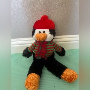 Penguin Plush Toy with Red Hat